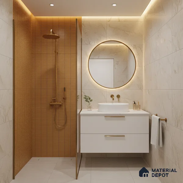 Subway Look Wall Tile TL 10373 B Mendila Orange 24 x 12 inch Matte Finish Ceramic Tile - 9 mm | Suitable for Kitchen, Bathroom & Dining Area | Please Expect a Slight Variation of Pattern
