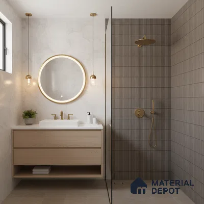 Subway Look Wall Tile TL 10373 G Mendila Smoke 24 x 12 inch Matte Finish Ceramic Tile - 9 mm | Suitable for Kitchen, Bathroom & Dining Area | Please Expect a Slight Variation of Pattern