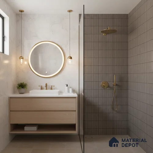 Subway Look Wall Tile TL 10373 G Mendila Smoke 24 x 12 inch Matte Finish Ceramic Tile - 9 mm | Suitable for Kitchen, Bathroom & Dining Area | Please Expect a Slight Variation of Pattern