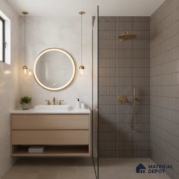 Subway Look Wall Tile TL 10373 G Mendila Smoke 24 x 12 inch Matte Finish Ceramic Tile - 9 mm | Suitable for Kitchen, Bathroom & Dining Area | Please Expect a Slight Variation of Pattern
