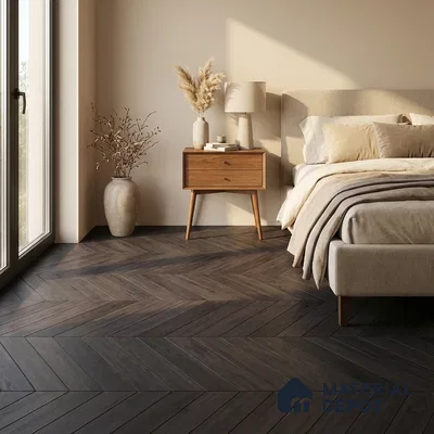 Wood Look Floor Tile TL 10383 Classic Jet Black 35.43 inch x 6 inch Matte Finish Vitrified Tile - 9 mm | Suitable For living Room, Bedroom, Bathroom | 2-3 mm Spacer is Mandatory