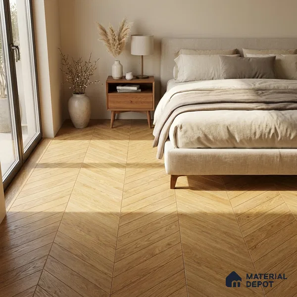Wood Look Floor Tile TL 10385 Fawn Oak 35.43 inch x 6 inch Matte Finish Ceramic Tile - 9 mm | Suitable For living Room, Bedroom, Bathroom | 2-3 mm Spacer is Mandatory