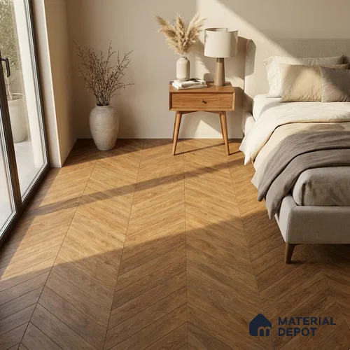 Wood Look Floor Tile TL 10386 Lpswich Pine 35.43 inch x 6 inch Matte Finish Vitrified Tile - 9 mm | Suitable For living Room, Bedroom, Bathroom | 2-3 mm Spacer is Mandatory