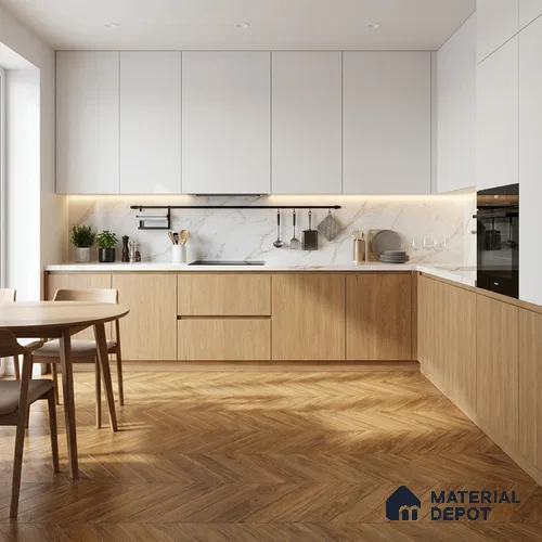 Wood Look Floor Tile TL 10386 Lpswich Pine 35.43 inch x 6 inch Matte Finish Vitrified Tile - 9 mm | Suitable For living Room, Bedroom, Bathroom | 2-3 mm Spacer is Mandatory