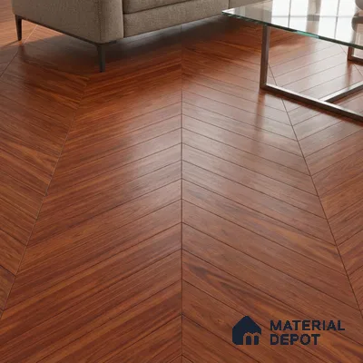 Wood Look Floor Tile TL 10388 Pine Hexa 35.43 inch x 6 inch Matte Finish Vitrified Tile - 9 mm | Suitable For living Room, Bedroom, Bathroom | 2-3 mm Spacer is Mandatory