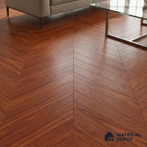 Wood Look Floor Tile TL 10388 Pine Hexa 35.43 inch x 6 inch Matte Finish Vitrified Tile - 9 mm | Suitable For living Room, Bedroom, Bathroom | 2-3 mm Spacer is Mandatory