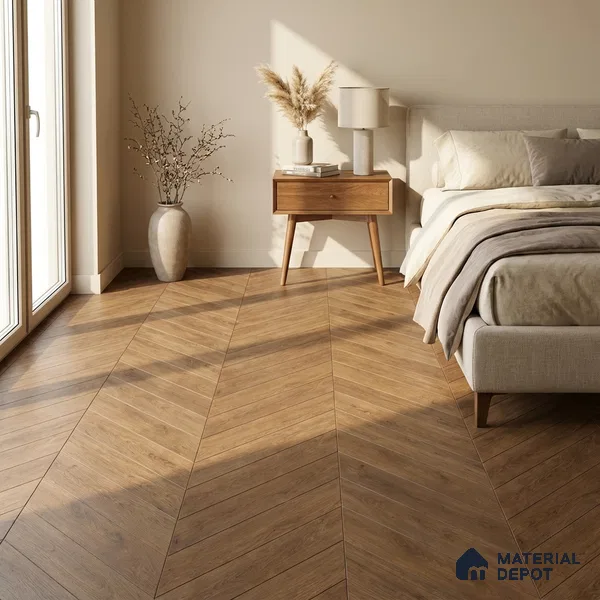 Wood Look Floor Tile TL 10389 Puritan Pine 35.43 inch x 6 inch Matte Finish Vitrified Tile - 9 mm | Suitable For living Room, Bedroom, Bathroom | 2-3 mm Spacer is Mandatory