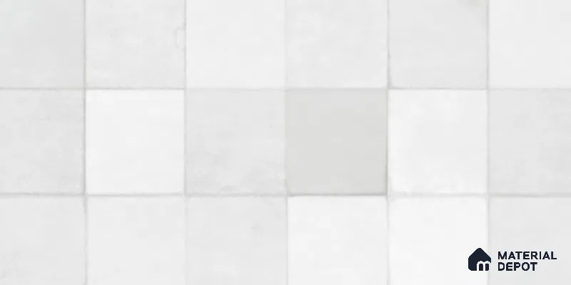 Faux Subway Wall Tile TL 10412  Squarebit Bone 2 ft x 1 ft Ceramic Glossy Finish - 9 mm | Suitable for Bathroom, Kitchen Backsplash