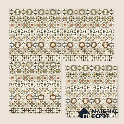 Moroccan Wall Tile TL 10414 B Bumpy Brown 1 ft x1 ft Ceramic Matte Finish Tile - 9 mm | Suitable For Kitchen, Bathroom Walls and Backsplashes | Please Expect a Slight Variation of Pattern