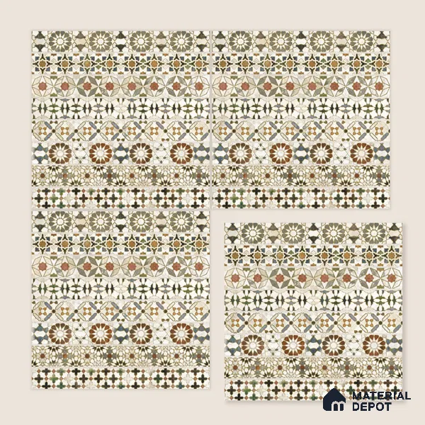 Moroccan Wall Tile TL 10414 B Bumpy Brown 1 ft x1 ft Ceramic Matte Finish Tile - 9 mm | Suitable For Kitchen, Bathroom Walls and Backsplashes | Please Expect a Slight Variation of Pattern