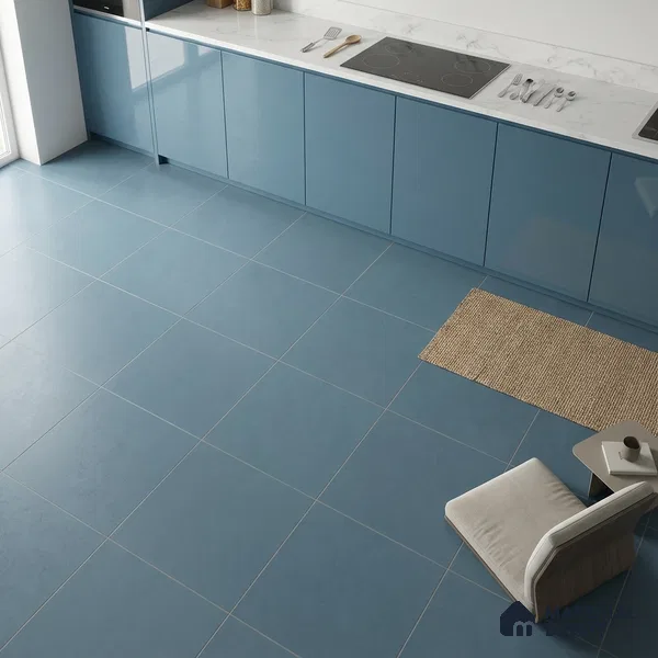 Plain Look Wall Tile TL 10439 D Vibrant Teal 2 ft x 2 ft Matte Finish Vitrified Tile - 9 mm | Suitable For living Room, Bedroom, Bathroom