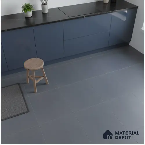 Plain Look Wall Tile TL 10439 E Vibrant Indigo Blue 2 ft x 2 ft Matte Finish Vitrified Tile - 9 mm | Suitable For living Room, Bedroom, Bathroom