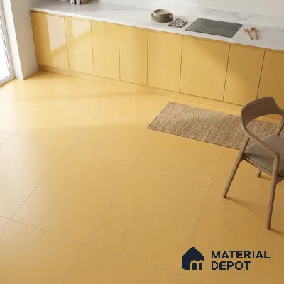 Plain Look Wall Tile TL 10439 F Vibrant Mustard 2 ft x 2 ft Matte Finish Vitrified Tile - 9 mm | Suitable For living Room, Bedroom, Bathroom