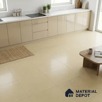 Plain Look Wall Tile TL 10439 G Vibrant Dusky Tan 2 ft x 2 ft Matte Finish Vitrified Tile - 9 mm | Suitable For living Room, Bedroom, Bathroom