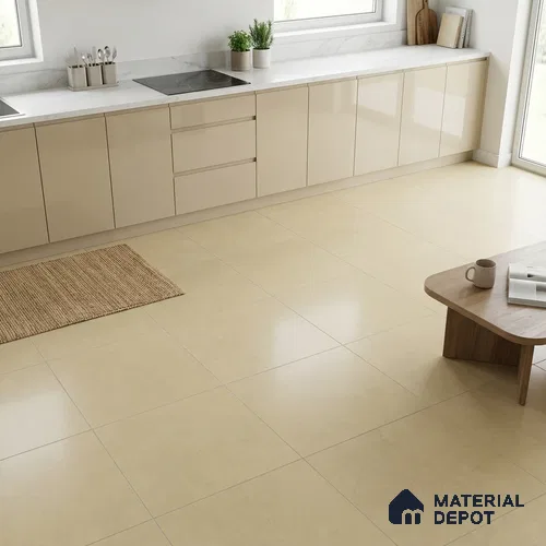 Plain Look Wall Tile TL 10439 G Vibrant Dusky Tan 2 ft x 2 ft Matte Finish Vitrified Tile - 9 mm | Suitable For living Room, Bedroom, Bathroom