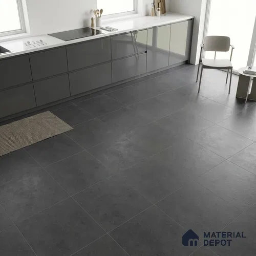 Cement Look Wall Tile TL 10439 J Vibant Nero 2 ft x 2 ft Matte Finish Vitrified Tile - 9 mm | Suitable For living Room, Bedroom, Bathroom