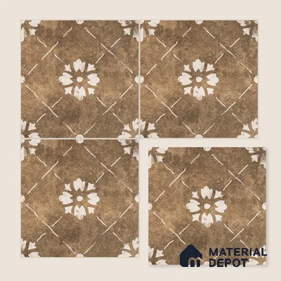 Moroccan Wall & Floor Tile TL 10457 Bruma Beige 1 ft x 1 ft Vitrified Matte Finish - 9.5 mm | Suitable for Bathroom, Kitchen, Balcony | 2 mm Spacer is Mandatory | Please Expect a Slight Variation of Pattern