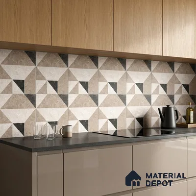 Moroccan Wall & Floor Tile TL 10466 Stanza 1 ft x 1 ft Vitrified Matte Finish - 9.5 mm | Suitable for Bathroom, Kitchen, Balcony | 2 mm Spacer is Mandatory | Please Expect a Slight Variation of Pattern