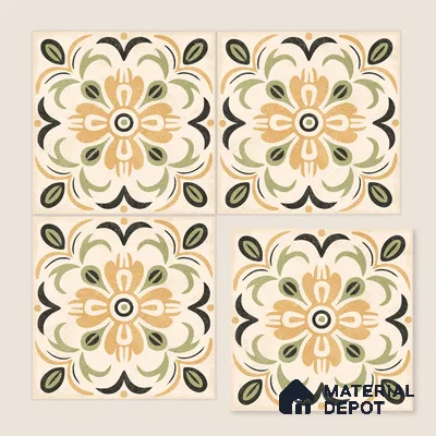 Moroccan Wall Tile TL 10470 Dublin 1 ft x 1 ft Vitrified Glue Granula Matte Finish - 9.5 mm | Suitable for Bathroom, Kitchen, Balcony | 2 mm Spacer is Mandatory | Please Expect a Slight Variation of Pattern