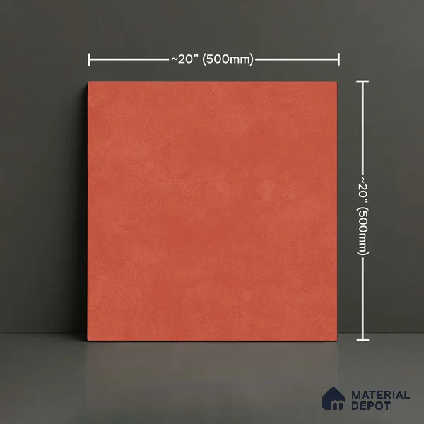Cement Look Floor Tile TL 10477 20 inch x 20 inch - Vitrified Matte Finish -12 mm | Suitable for Parking, Balcony & Terrace | Pattern Alignment May Vary | 2-3 mm Spacer is Mandatory