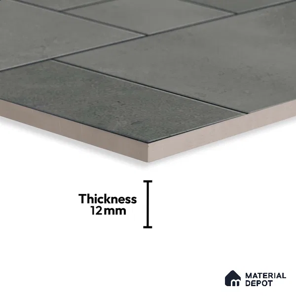 Stone Floor Tile TL 10484 20 inch x 20 inch - Vitrified Matte Finish -12 mm | Suitable for Parking, Balcony & Terrace | Pattern Alignment May Vary | 2-3 mm Spacer is Mandatory