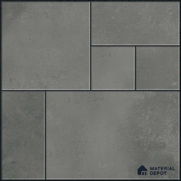 Stone Floor Tile TL 10484 20 inch x 20 inch - Vitrified Matte Finish -12 mm | Suitable for Parking, Balcony & Terrace | Pattern Alignment May Vary | 2-3 mm Spacer is Mandatory