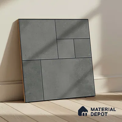 Stone Floor Tile   TL 10484  20 inch x 20 inch - Vitrified Matte Finish -12 mm | Suitable for Parking, Balcony & Terrace | Pattern Alignment May Vary | 2-3 mm Spacer is Mandatory