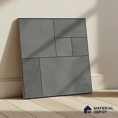 Stone Floor Tile TL 10484 20 inch x 20 inch - Vitrified Matte Finish -12 mm | Suitable for Parking, Balcony & Terrace | Pattern Alignment May Vary | 2-3 mm Spacer is Mandatory