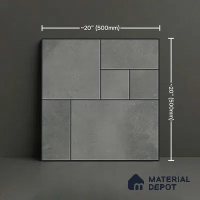 Stone Floor Tile   TL 10484  20 inch x 20 inch - Vitrified Matte Finish -12 mm | Suitable for Parking, Balcony & Terrace | Pattern Alignment May Vary | 2-3 mm Spacer is Mandatory