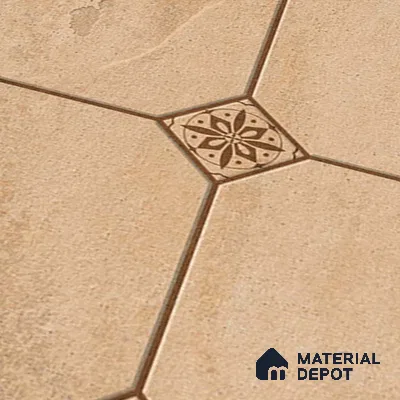 Stone Floor Tile   TL 10485 B  20 inch x 20 inch - Vitrified Matte Finish -12 mm | Suitable for Parking, Balcony & Terrace | Pattern Alignment May Vary | 2-3 mm Spacer is Mandatory