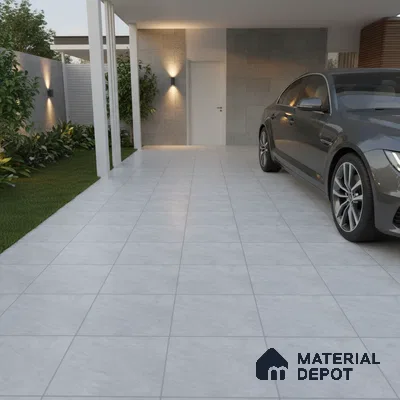 Stone Floor Tile   TL 10490  16 inch x 16 inch Vitrified Matte Finish -12 mm | Suitable for Parking, Balcony & Terrace | Pattern Alignment May Vary | 2-3 mm Spacer is Mandatory