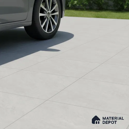 Stone Floor Tile TL 10490 16 inch x 16 inch Vitrified Matte Finish -12 mm | Suitable for Parking, Balcony & Terrace | Pattern Alignment May Vary | 2-3 mm Spacer is Mandatory