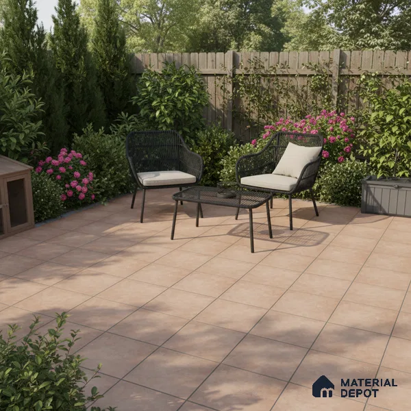 Stone Floor Tile   TL 10496  16 inch x 16 inch Vitrified Matte Finish -12 mm | Suitable for Parking, Balcony & Terrace | Pattern Alignment May Vary | 2-3 mm Spacer is Mandatory