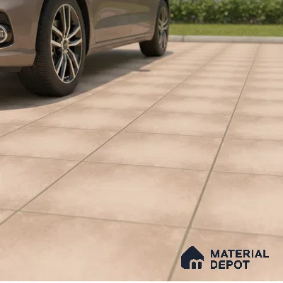 Stone Floor Tile   TL 10496  16 inch x 16 inch Vitrified Matte Finish -12 mm | Suitable for Parking, Balcony & Terrace | Pattern Alignment May Vary | 2-3 mm Spacer is Mandatory