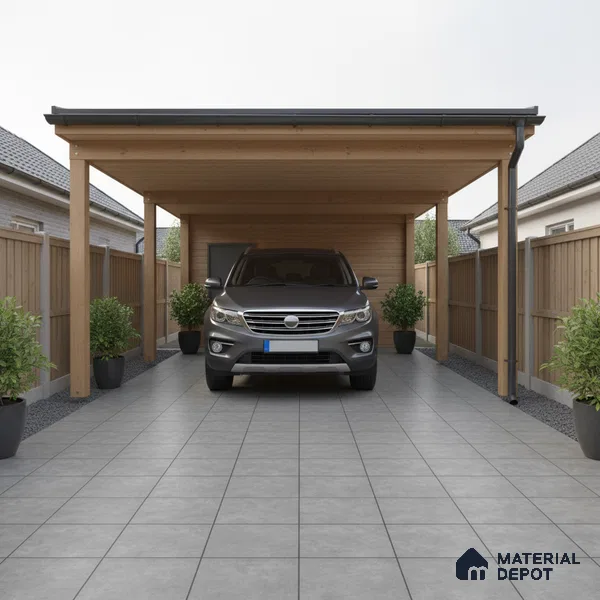 Stone Floor Tile   TL 10500  16 inch x 16 inch Vitrified Matte Finish -12 mm | Suitable for Parking, Balcony & Terrace | Pattern Alignment May Vary | 2-3 mm Spacer is Mandatory