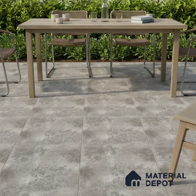 Stone Floor Tile   TL 10501  16 inch x 16 inch Vitrified Matte Finish -12 mm | Suitable for Parking, Balcony & Terrace | Pattern Alignment May Vary | 2-3 mm Spacer is Mandatory