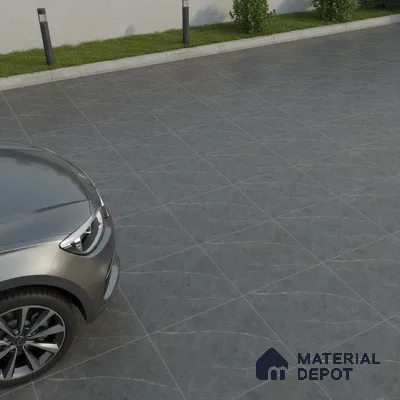 Stone Floor Tile   TL 10502  16 inch x 16 inch Vitrified Matte Finish -12 mm | Suitable for Parking, Balcony & Terrace | Pattern Alignment May Vary | 2-3 mm Spacer is Mandatory