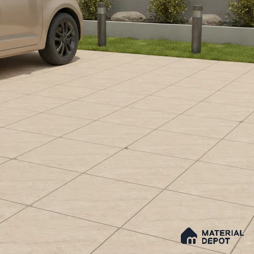 Marble Floor Tile TL 10503  16 inch x 16 inch Vitrified Matte Finish -12 mm | Suitable for Parking, Balcony & Terrace | Pattern Alignment May Vary | 2-3 mm Spacer is Mandatory