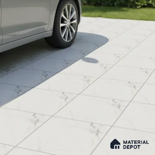 Marble Floor Tile TL 10504 16 inch x 16 inch Vitrified Matte Finish -12 mm | Suitable for Parking, Balcony & Terrace | Pattern Alignment May Vary | 2-3 mm Spacer is Mandatory