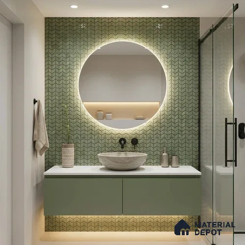 Mosaic Wall Tile TL 10527 C  12.2 in x 12.2 in Ceramic Matte Finish - 7 mm