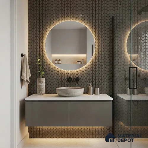 Mosaic Wall Tile TL 10527 D 12.2 in x 12.2 in Ceramic Matte Finish - 7 mm