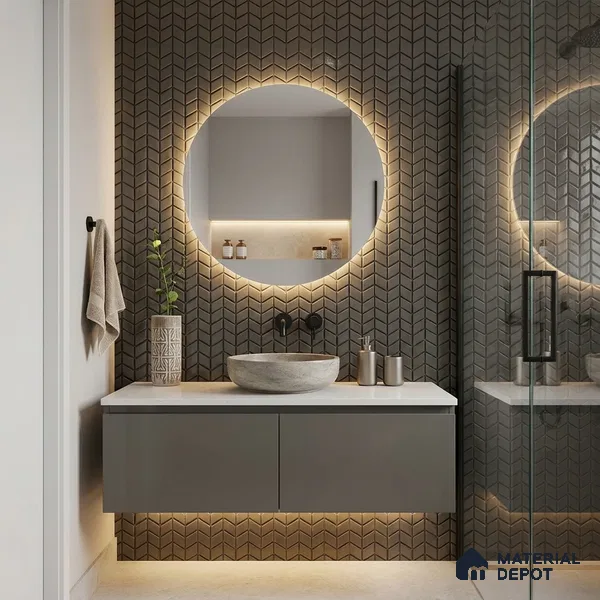 Mosaic Wall Tile TL 10527 D 12.2 in x 12.2 in Ceramic Matte Finish - 7 mm