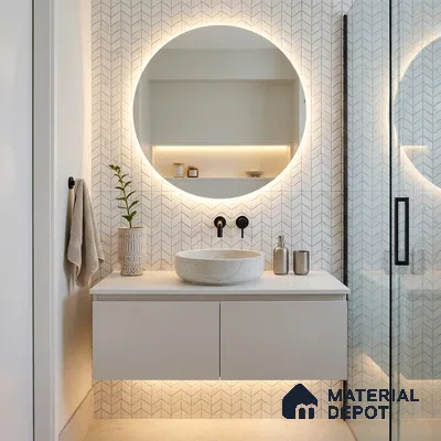 Mosaic Wall Tile TL 10527  12.2 in x 12.2 in Ceramic Matte Finish - 7 mm