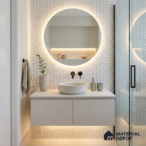 Mosaic Wall Tile TL 10527  12.2 in x 12.2 in Ceramic Matte Finish - 7 mm