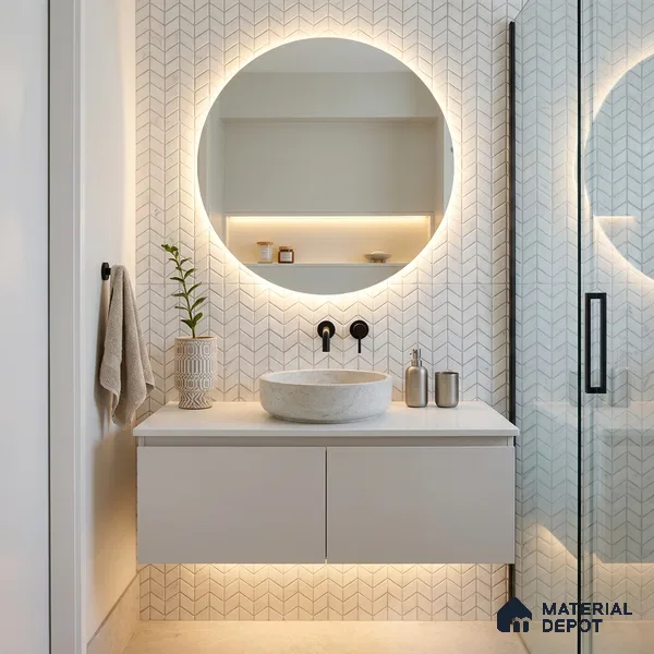 Mosaic Wall Tile TL 10527  12.2 in x 12.2 in Ceramic Matte Finish - 7 mm