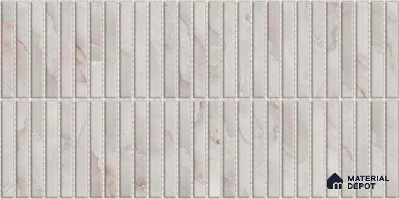 Subway Digital Wall Tile TL 10532 B Ulrich Onyx HL 1 | 2 ft x 1 ft Ceramic Glossy Finish - 9 mm | Suitable For Living Room, Dining & Bathroom Walls