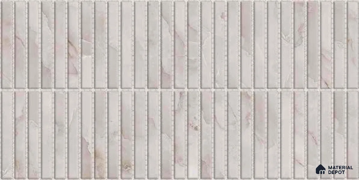Subway Digital Wall Tile TL 10532 B Ulrich Onyx HL 1 | 2 ft x 1 ft Ceramic Glossy Finish - 9 mm | Suitable For Living Room, Dining & Bathroom Walls