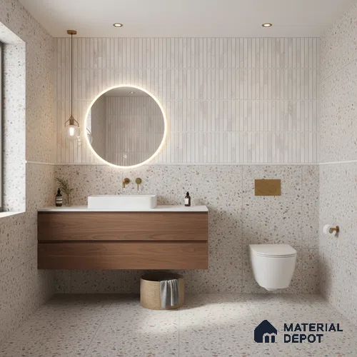 Faux Subway Kitkat Look Wall Tile TL 10532 B Ulrich Onyx HL 1 2 ft x 1 ft Glossy Finish Ceramic Tile - 9 mm | Suitable For Kitchen, Bathroom & Dining Area | Please Expect a Slight Variation of Pattern