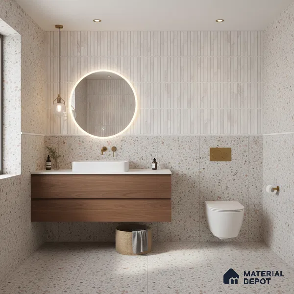 Faux Subway Kitkat Look Wall Tile TL 10532 B Ulrich Onyx HL 1 2 ft x 1 ft Glossy Finish Ceramic Tile - 9 mm | Suitable For Kitchen, Bathroom & Dining Area | Please Expect a Slight Variation of Pattern