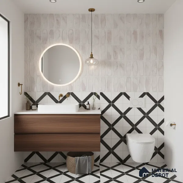 Faux Subway Look Wall Tile TL 10532 C Ulrich Onyx HL 2 2 ft x 1 ft Glossy Finish Ceramic Tile - 9 mm | Suitable for Kitchen, Bathroom & Dining Area | Please Expect a Slight Variation of Pattern